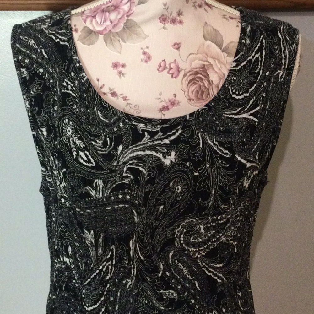 Croft & Barrow Black & White Dress - Picture 4 of 11